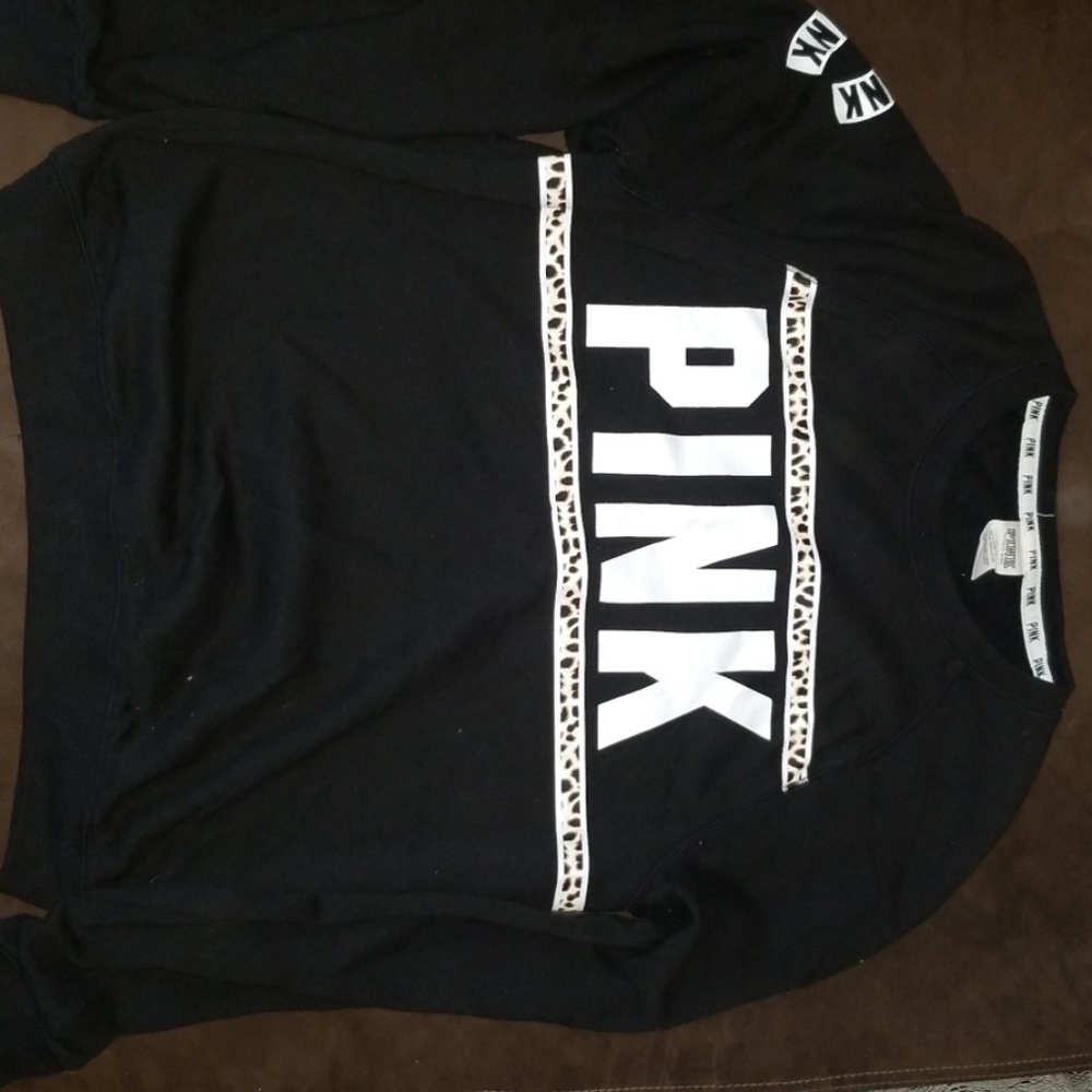 Women small petite  pink sweat shirt